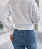 Cable knit ribbed sweater