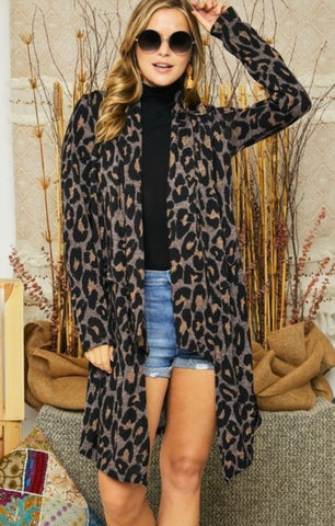Chelsea Leopard print Cardigan